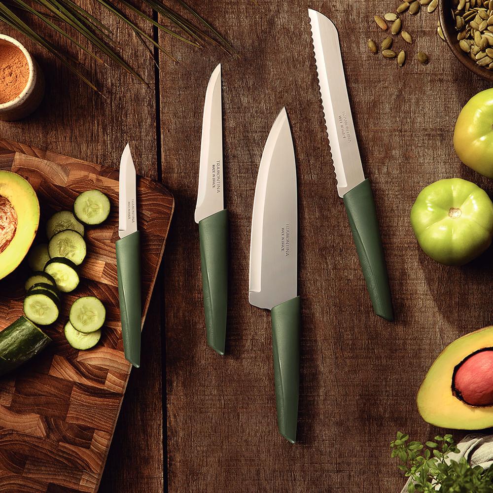 Faca para Desossar LYF em Inox e Cabo de Polipropileno PCR Verde Natureza 5pol - Tramontina - 4