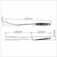 Garfo Trinchante LYF com Lâmina em Inox e Cabo de Polipropileno PCR Verde Natureza - Tramontina - 3