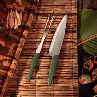 Garfo Trinchante LYF com Lâmina em Inox e Cabo de Polipropileno PCR Verde Natureza - Tramontina - 4