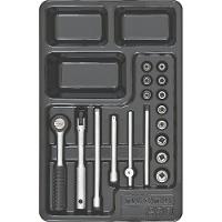 Módulo com Soquetes 1/4" PRO Cromado 17pçs - Tramontina - 1