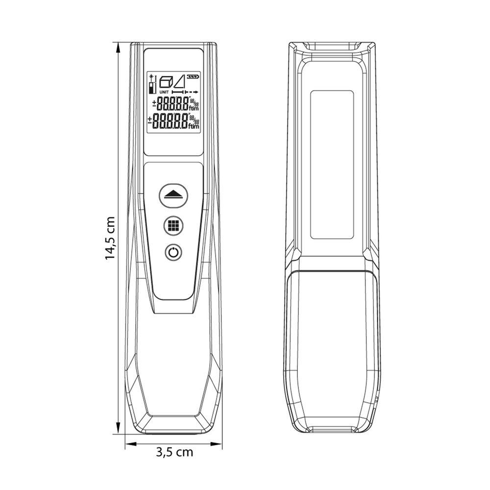 Medidor de Distância a Laser Azul 30m - Tramontina - 3