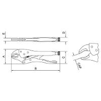 Alicate de Pressão Mordente Curvo PRO Cromadas 10" - Tramontina - 3