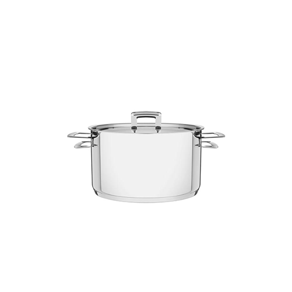 Caçarola Funda em Aço Inox Brava c/ Duas Alças e Fundo Triplo 24cm - Tramontina - 1