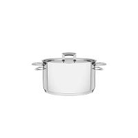Caçarola Funda em Aço Inox Brava c/ Duas Alças e Fundo Triplo 24cm - Tramontina - 1