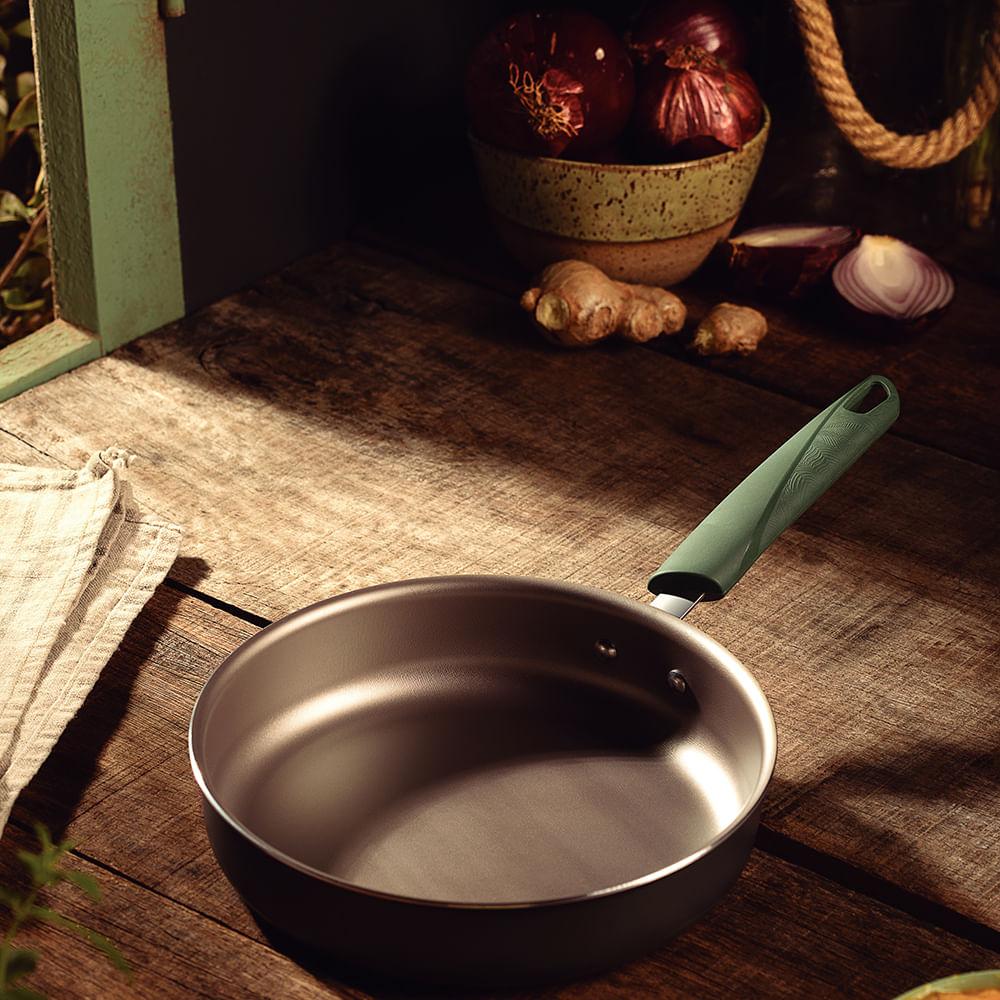 Frigideira Reta LYF em Alumínio com Revestimento Antiaderente Verde Natureza 20cm - Tramontina - 4