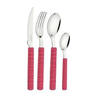 Faqueiro Bliss com Lâminas em Inox e Cabos de Polipropileno Viva Magenta 16pçs - Tramontina - 1