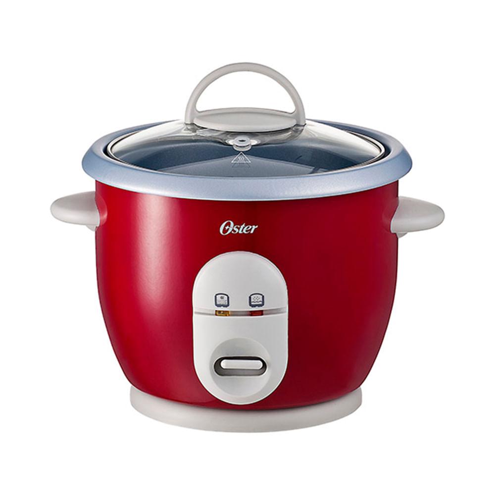 Panela Elétrica de Arroz Vermelha com Bandeja para Vapor - Oster - 2