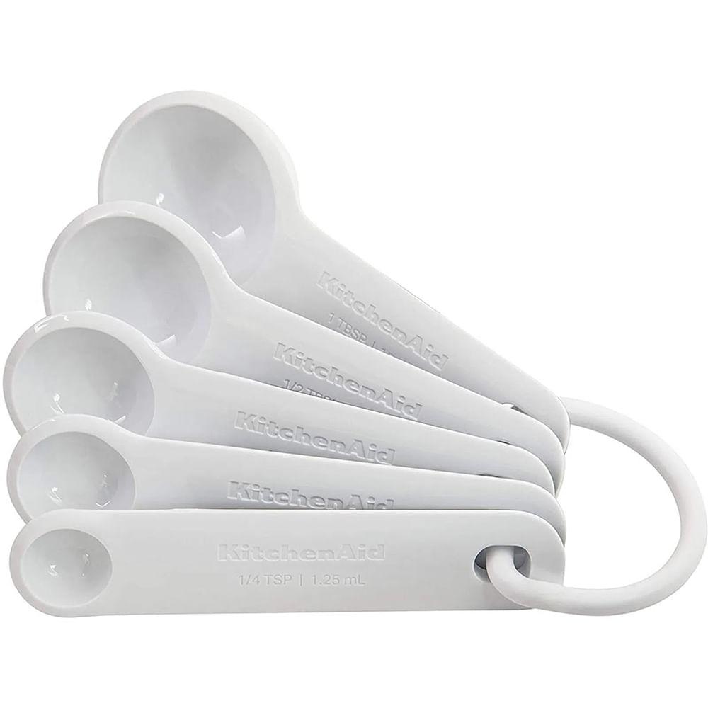Conjunto Colheres de Medida Branca 5un -  KitchenAid - 1