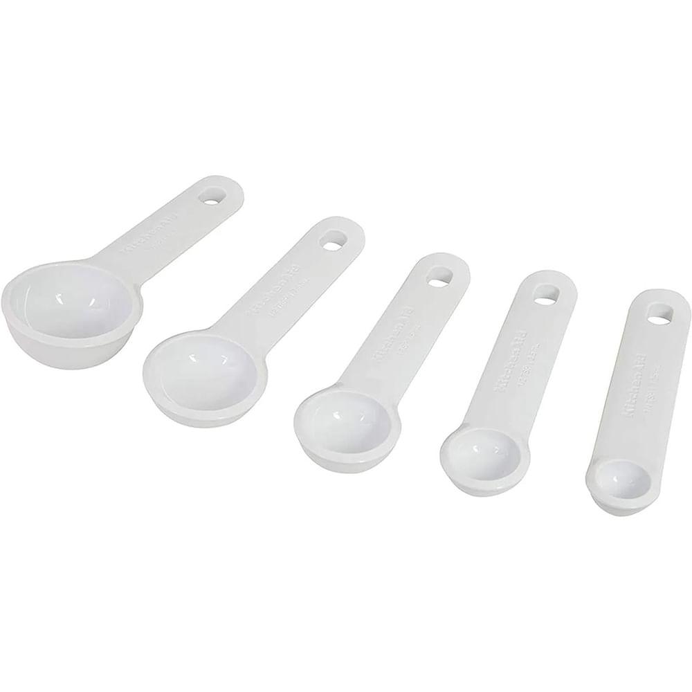 Conjunto Colheres de Medida Branca 5un -  KitchenAid - 2