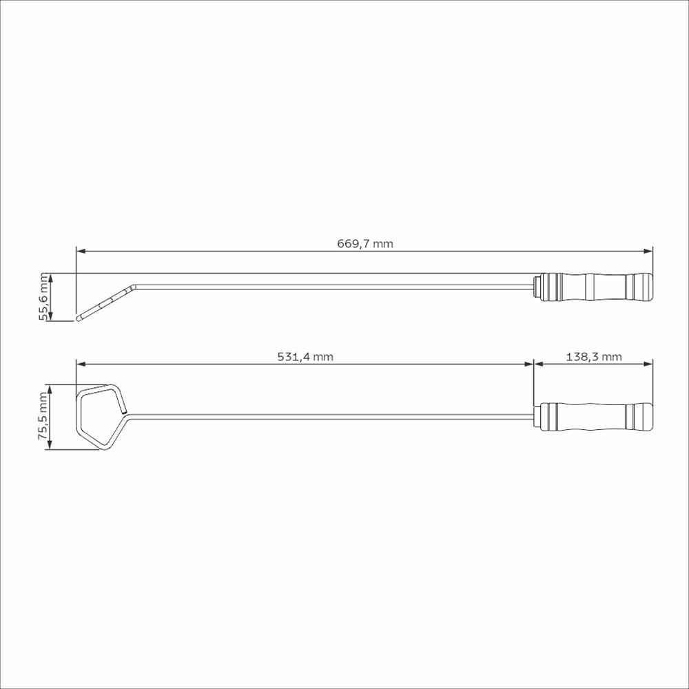Espalhador de Brasas Churrasco com Lâmina em Inox e Cabo de Madeira Natural 67cm - Tramontina - 2