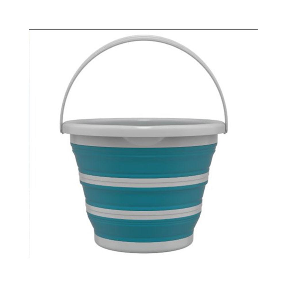 Balde Retrátil Verde Água 5L - FlashLimp - 1