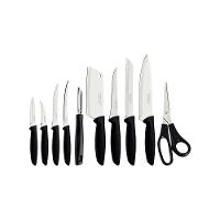Jogo de Facas Plenus com Lâminas em Inox e Cabos de Polipropileno Preto 10pçs  - Tramontina - 1