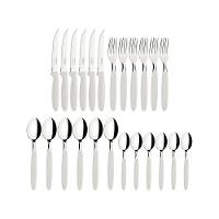 Faqueiro Ipanema com Lâminas Inox, Cabos de Polipropileno Branco e Pote Plástico 24pçs - Tramontina - 3