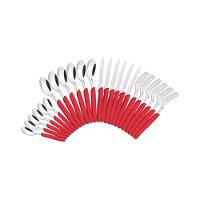 Faqueiro em Aço Inox e Cabo Polipropileno 24pçs Carmel Carmín/Médio - Tramontina - 1