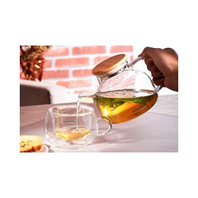 Conjunto de Xícaras de Chá Parede Dupla com Alça 200ml - Bugatti