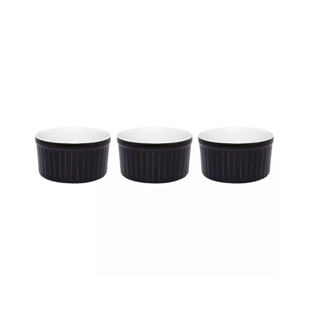 Conjunto de Tigelas Ramequins de Ceramica Salgado 180ml 3pcs - Oxford - 4