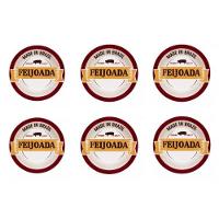 Conjunto de Pratos Fundo de Porcelana Feijoada Premium 6pçs - Oxford - 1