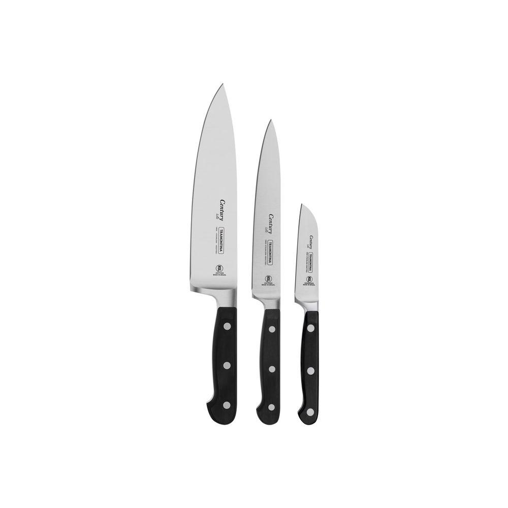 Conjunto de Facas Inox Century 3pçs - Tramontina - 1
