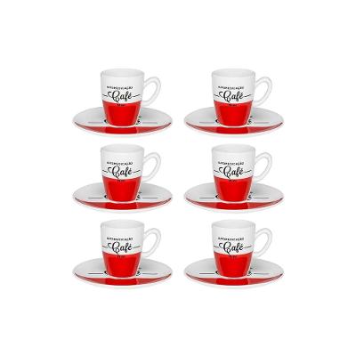 Conjunto de Café Expresso Cafeína 75ml 12pçs - Oxford