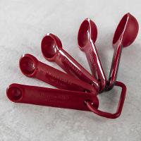 Conjunto de Colheres de Medidas Vermelha 5pçs - KitchenAid