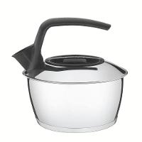 Chaleira em Aço Inox Fundo Triplo com Cabo Chá e Café Preta 1,5L - Tramontina - 1