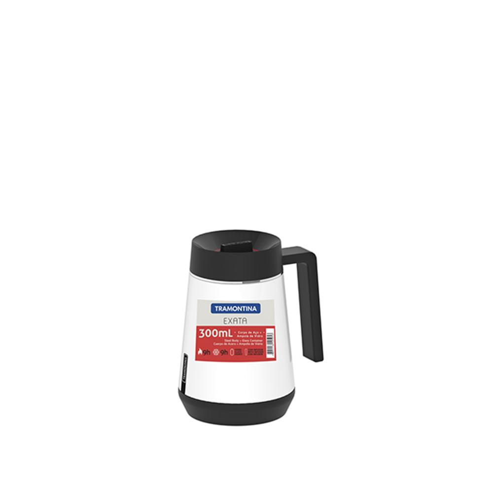 Bule Térmico c/ Infusor 0,3L Branco Linha Exata - Tramontina - 2