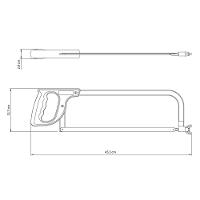 Arco de Serra Fixo em Aço Carbono com Cabo Injetado 12" - Tramontina - 2