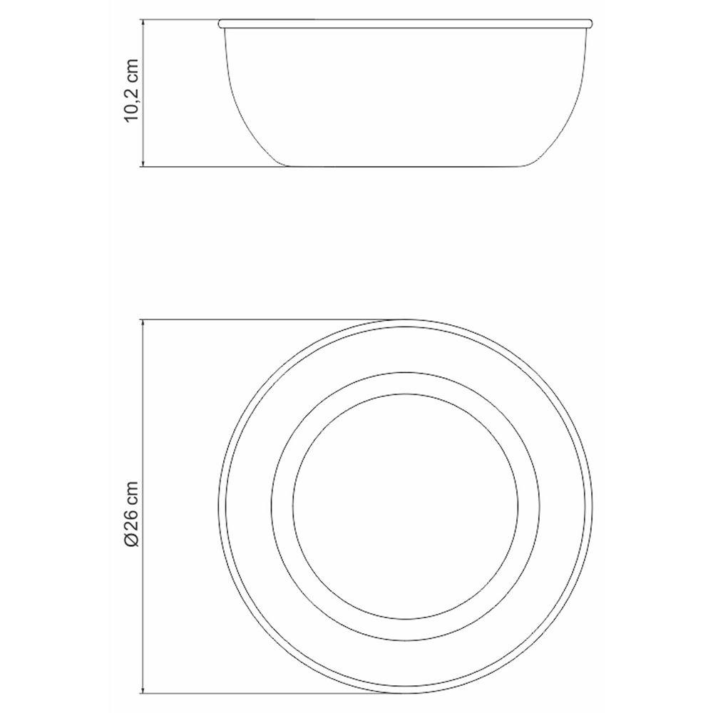 Pote Redondo em Aço Inox com Acabamento Fosco sem Tampa Freezinox 4,2L - Tramontina - 4