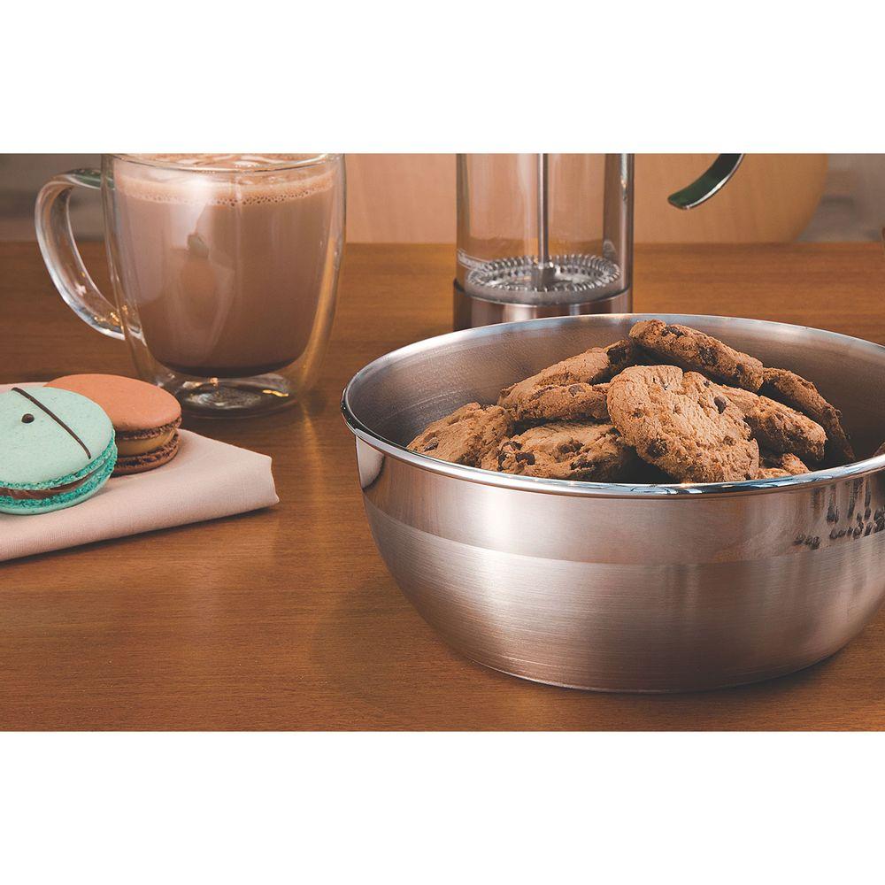 Pote Redondo em Aço Inox com Acabamento Fosco sem Tampa Freezinox 4,2L - Tramontina - 5