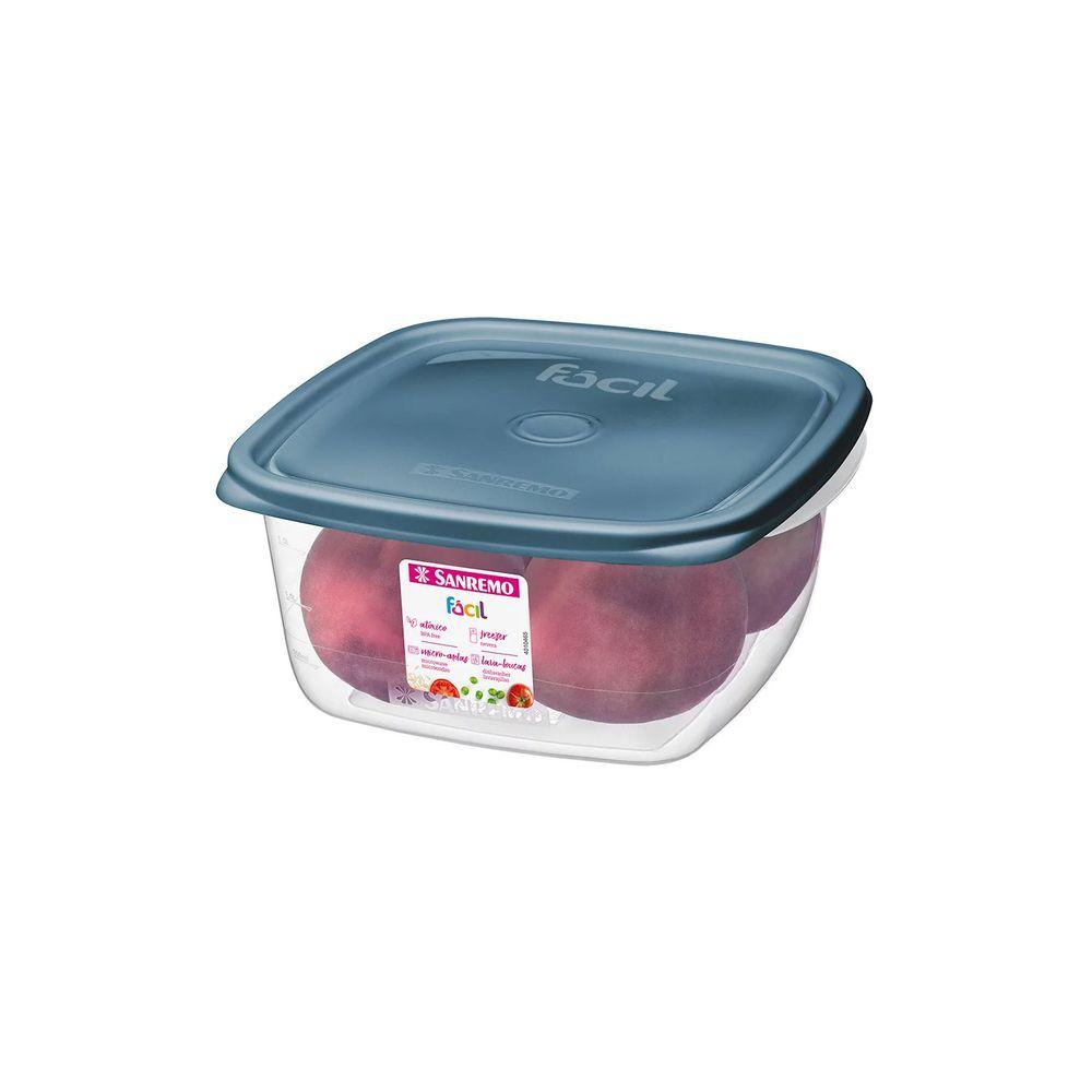 Pote Quadrado Fácil Verde 1950ml - Sanremo - 1