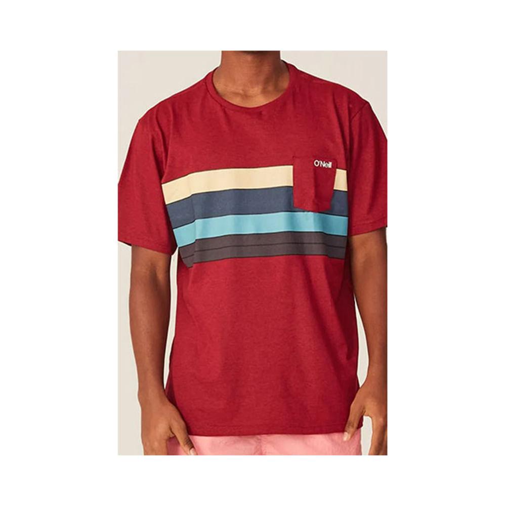 Camiseta Especial Masculina Estampada Vermelha Mescla 7415B - O'Neill - 1