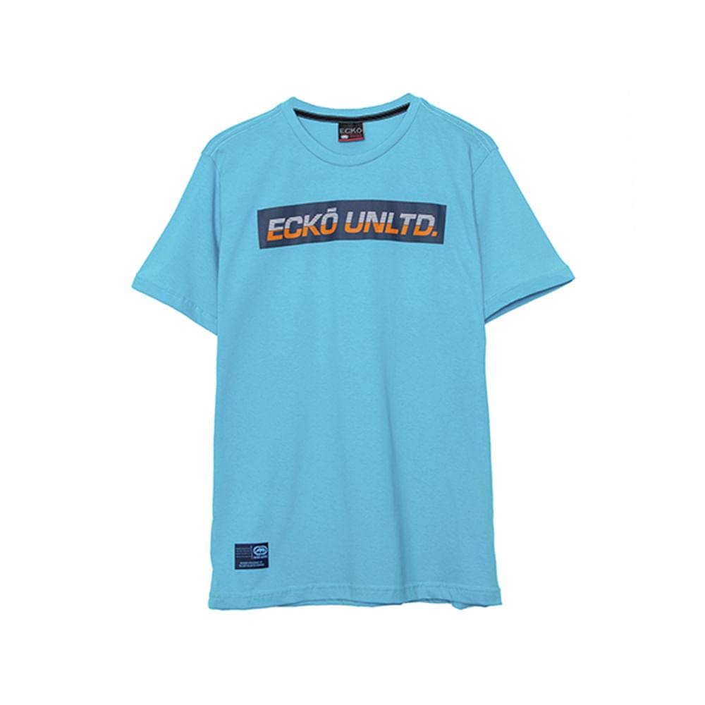 Camiseta Básica Masculina Azul Turquesa K825A - Ecko - 1