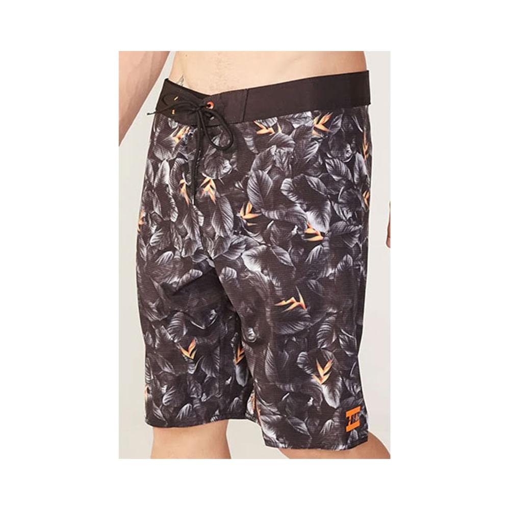 Boardshort Masculino Sublimado Collab Jaws Preta 9732A - HD - 1