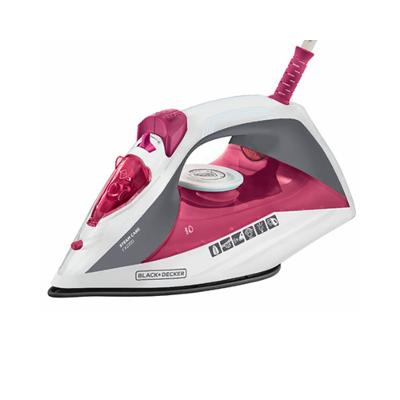 Ferro a Vapor com Revestimento Antiaderente Rosa e Cinza 110V - Black&Decker