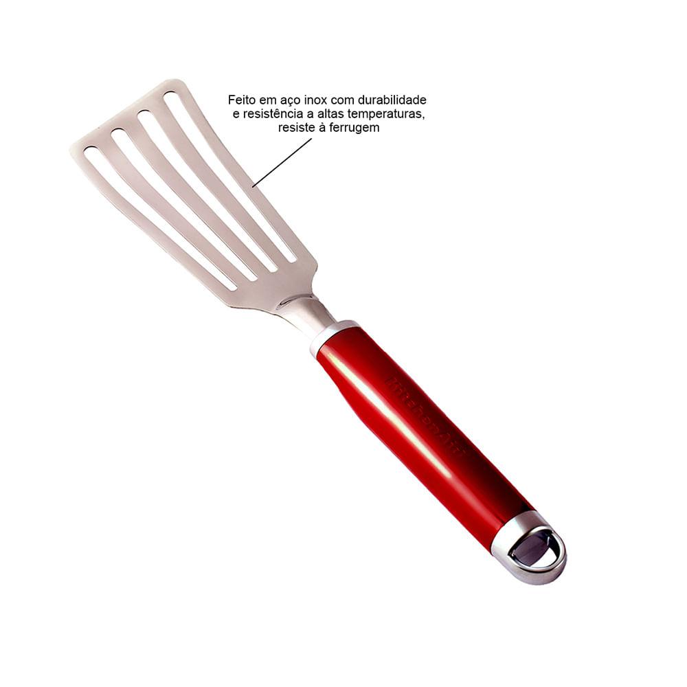 Espátula Flexível de Inox Vermelha - KitchenAid - 6