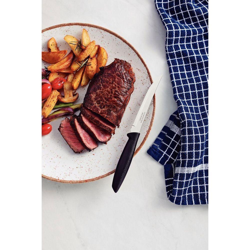 Faca para Churrasco e Frutas Plenus com Lâmina de Inox Preto 5pol - Tramontina - 3