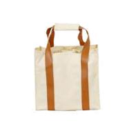 Bolsa Térmica para 6 Garrafas com Alça de Couro Bege  - Anabell - 1