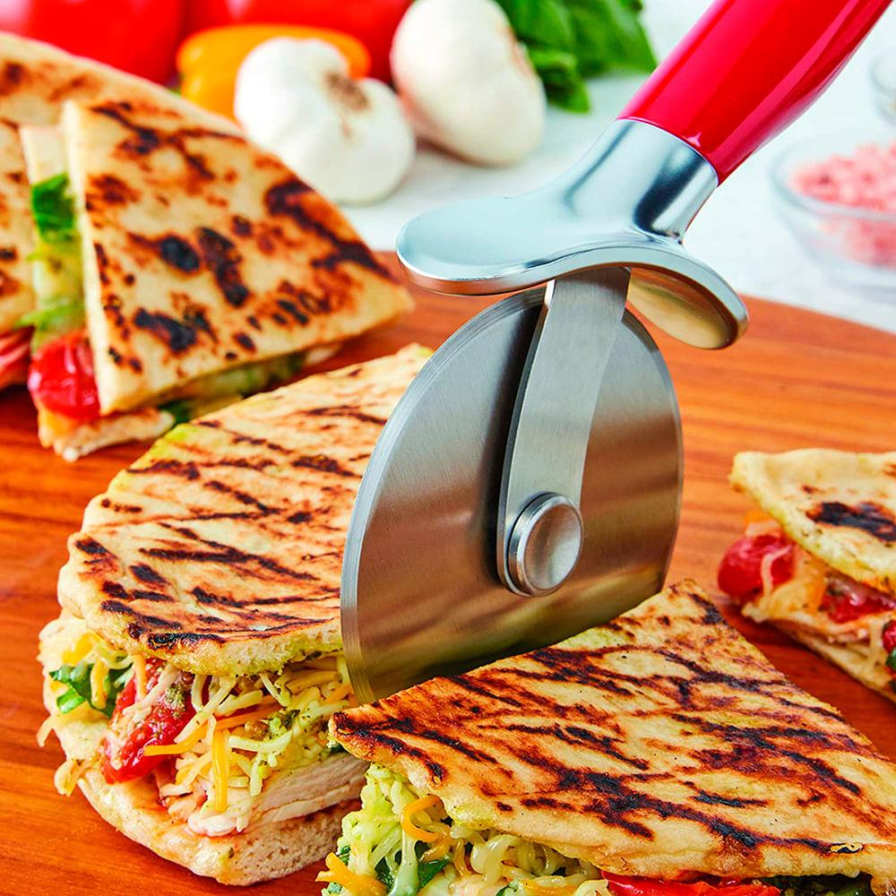 Cortador de Pizza em Inox Vermelho - KitchenAid - 2