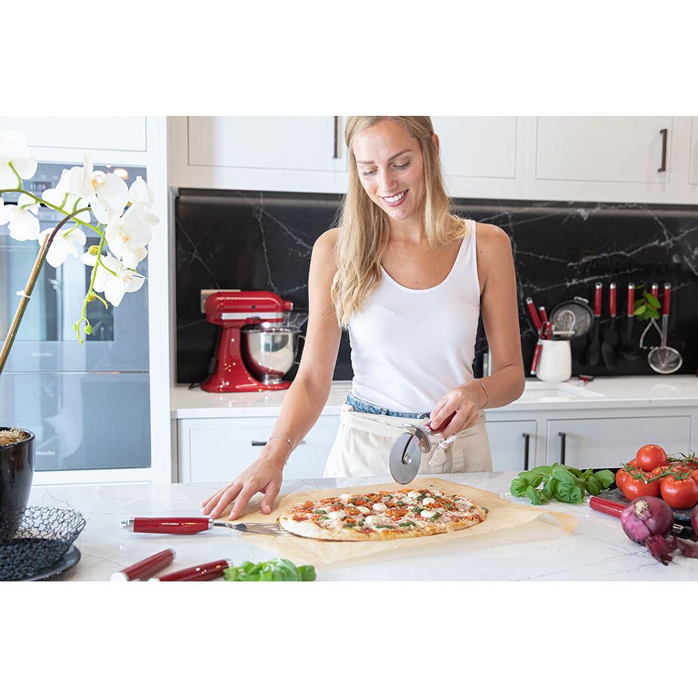 Cortador de Pizza em Inox Vermelho - KitchenAid - 9