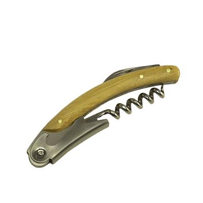 Saca-rolha Tradicional Vinho em Inox e Cabo Bambu