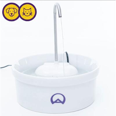 Fonte Bebedouro e Purificador de Água Aqua Porcelain Branca para Cães e Gatos - Amicus