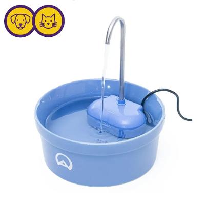 Fonte Bebedouro e Purificador de Água Aqua Porcelain Azul para Cães e Gatos - Amicus