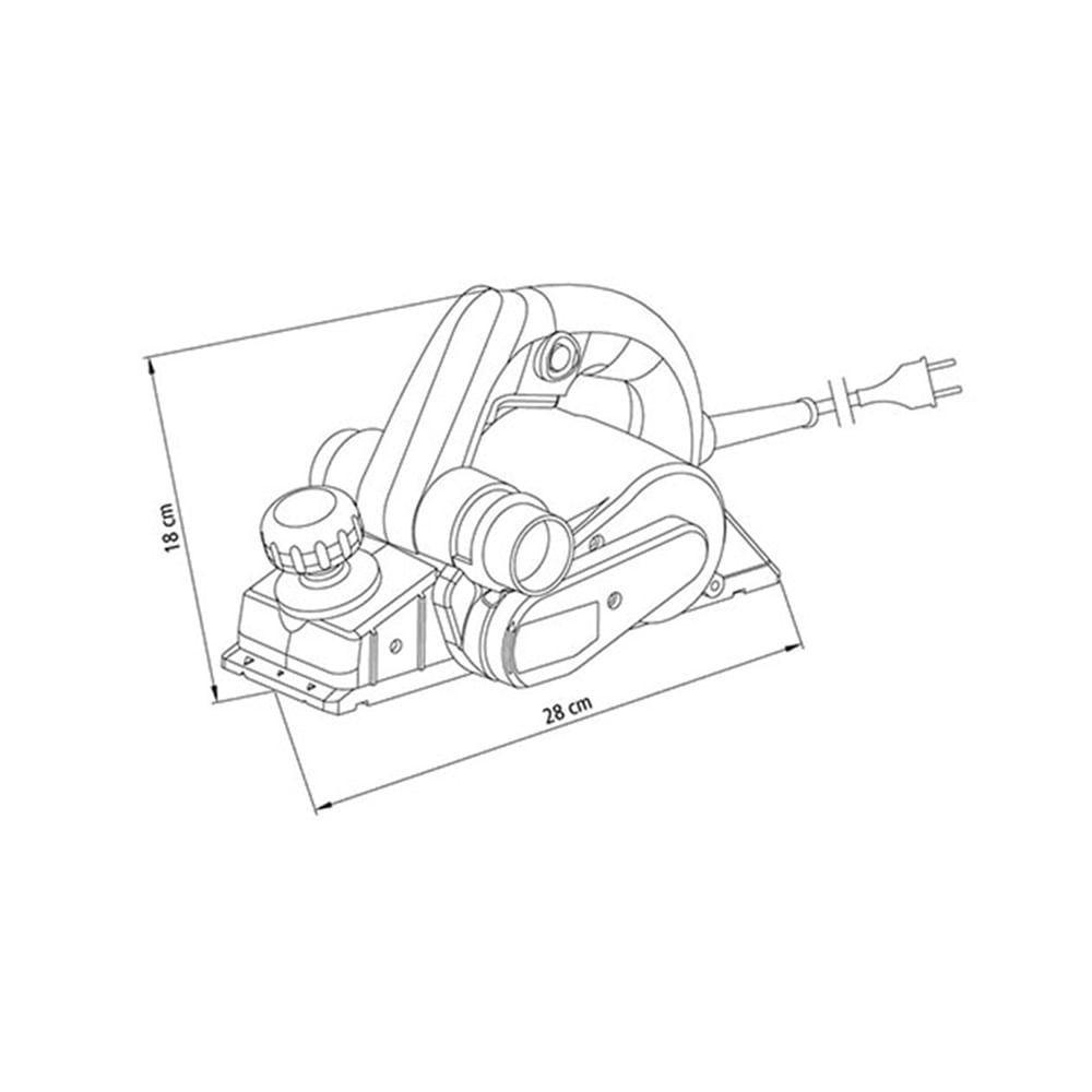 Plaina Elétrica 710W 82mm 220V - Tramontina - 7