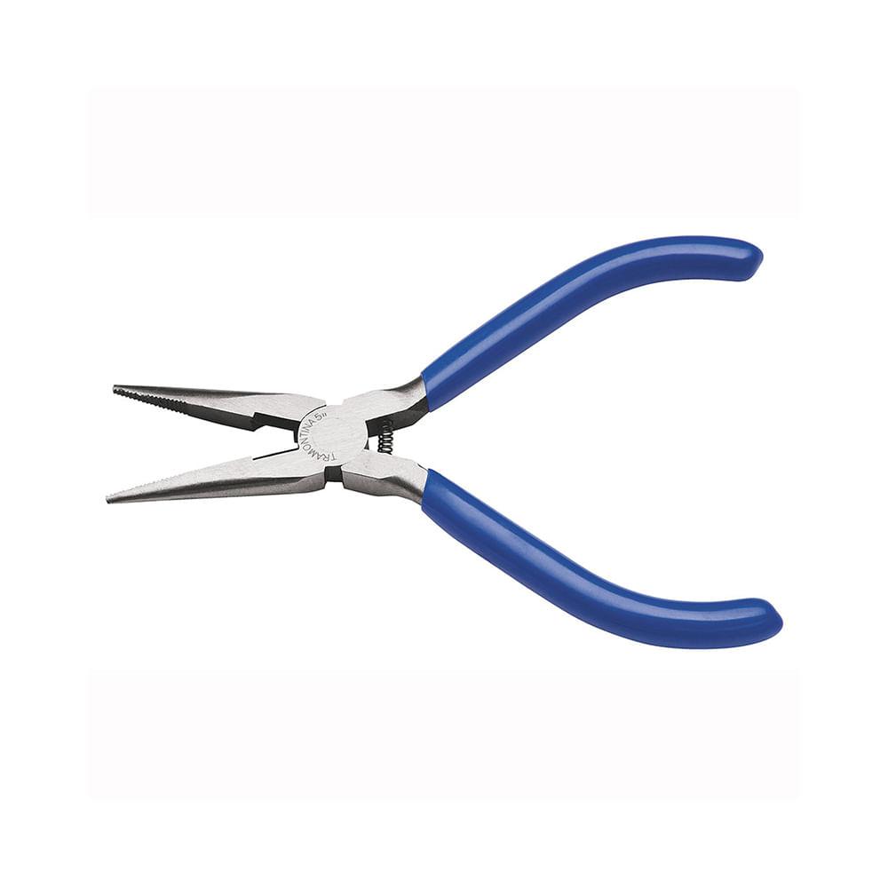 Alicate Meia Cana 5pol Basic em Aço Especial com Empunhadura em PVC Azul - Tramontina - 1