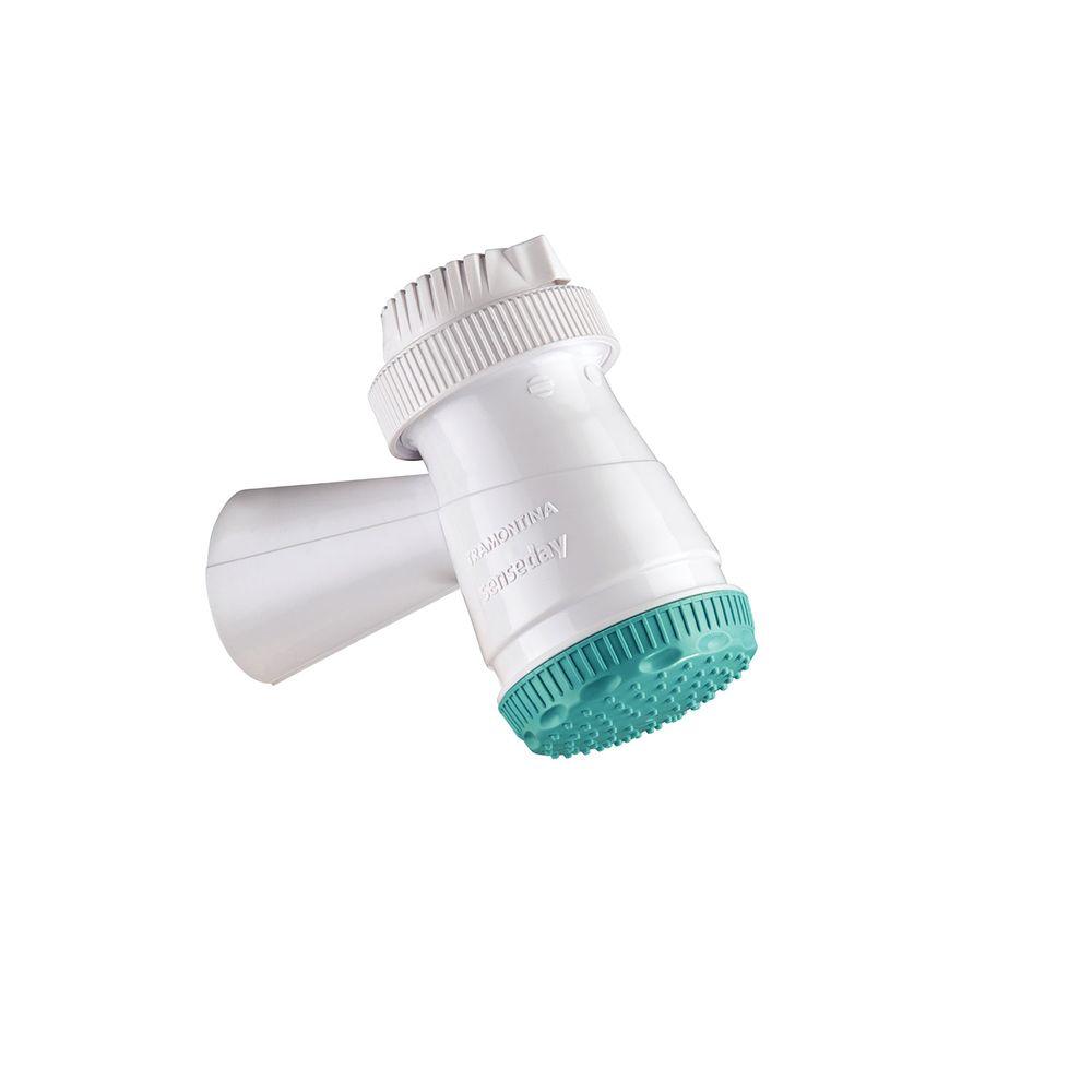 Ducha Elétrica com 3 Temperaturas 5500W Branca e Verde 220V - Tramontina - 1