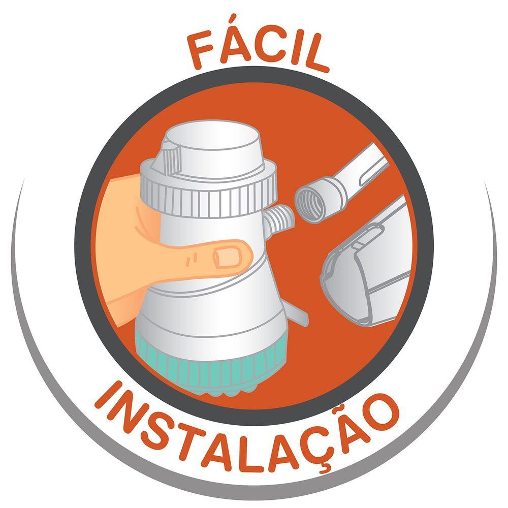 Ducha Elétrica com 3 Temperaturas 5500W Branca e Verde 220V - Tramontina - 6