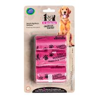 Conjunto de Sacolas Higiênicas Coletoras Pet Rosas 4L - Sanremo - 1