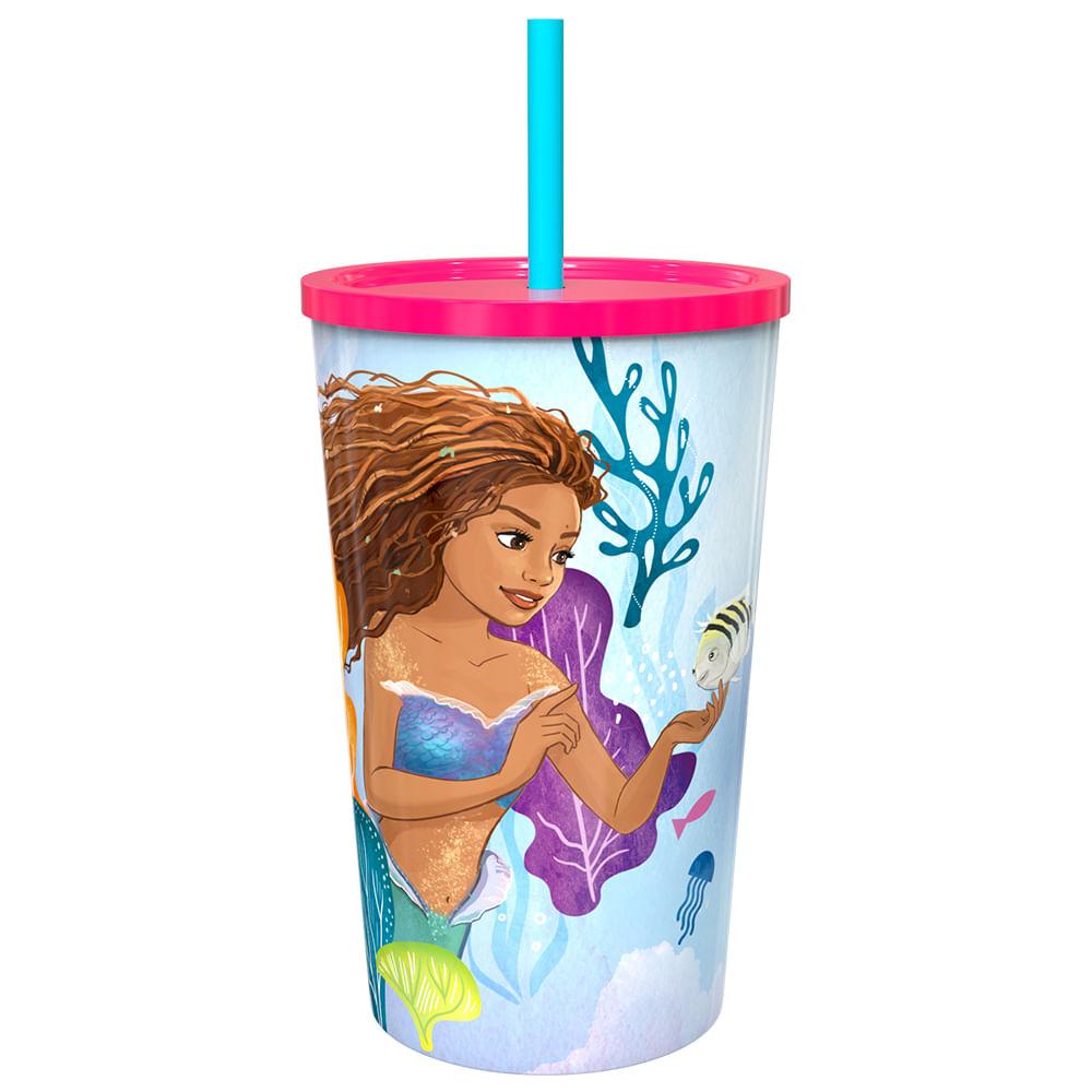 Copo Tampa Rosa A Pequena Sereia - Cinemark - 1