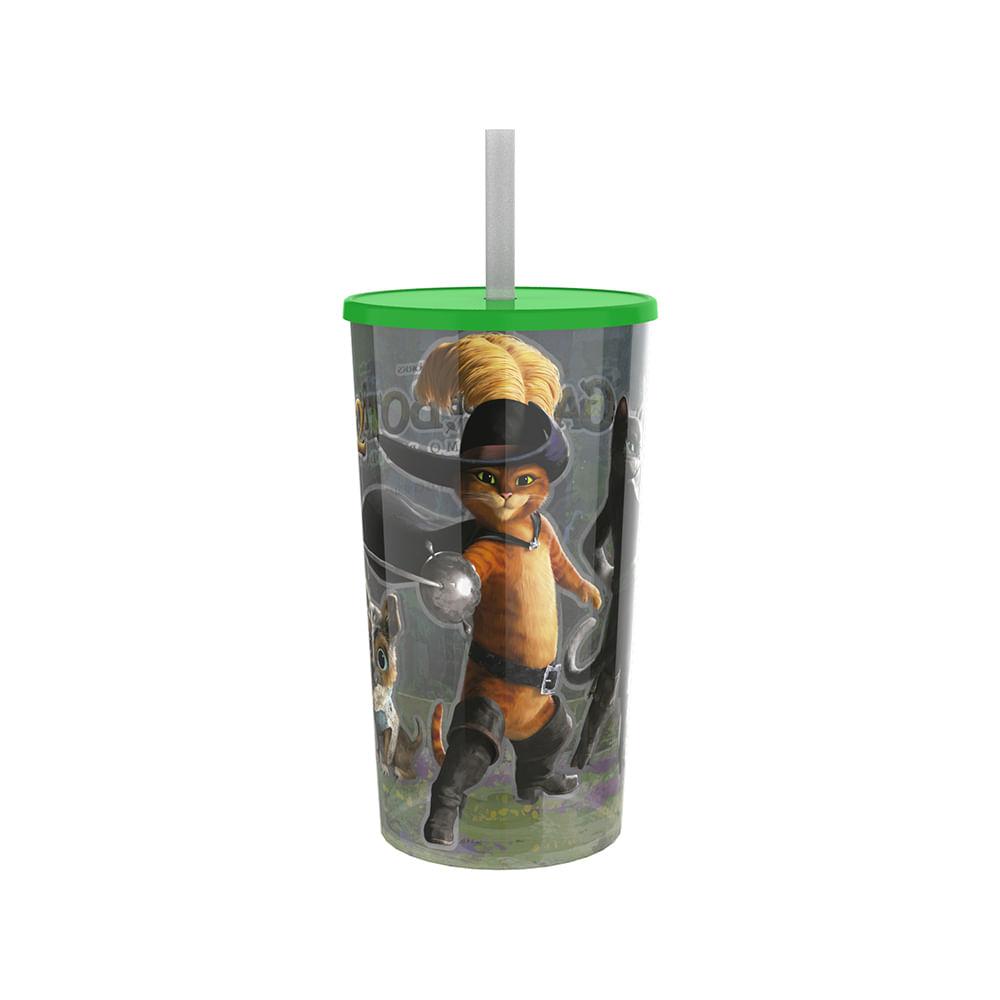 Copo Gato de Botas Verde LED - Cinemark - 1