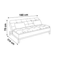 Sofá-Cama 3 Lugares Casal Premium Base e Pés de Madeira Suede Bege - 5